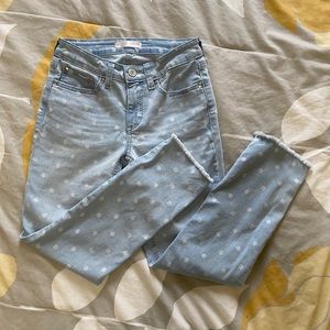 Lauren Conrad polka dot denim